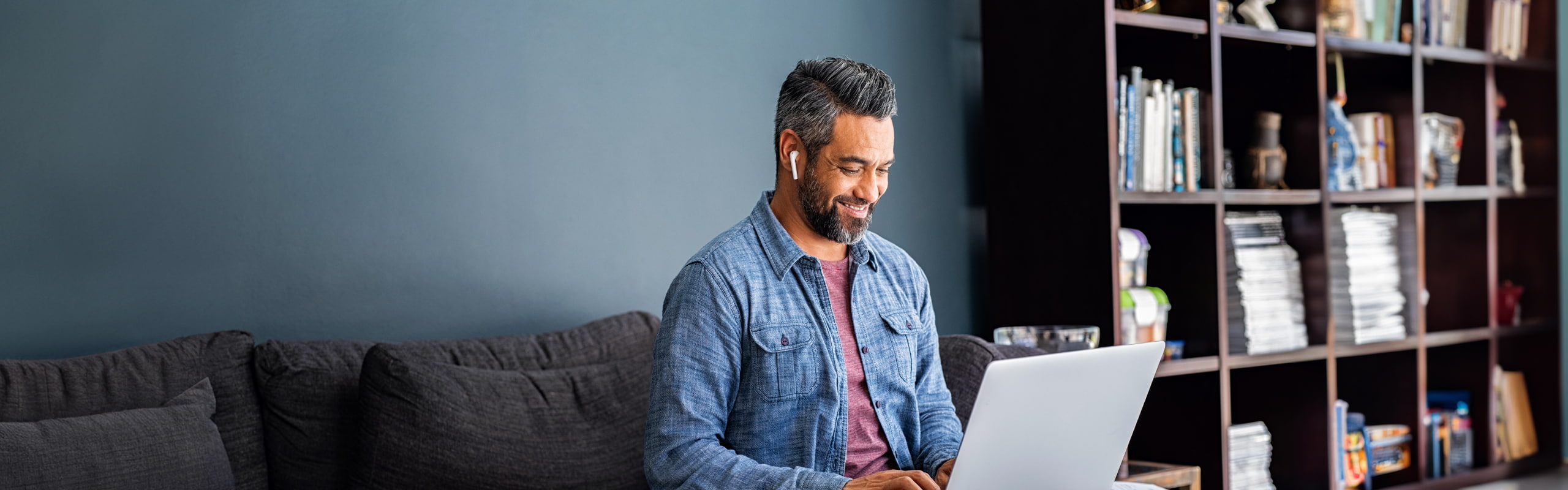 Pre retirement image of a person on a couch