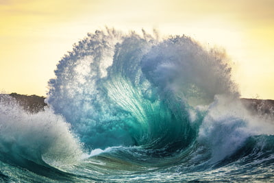 responsible investing image of a wave