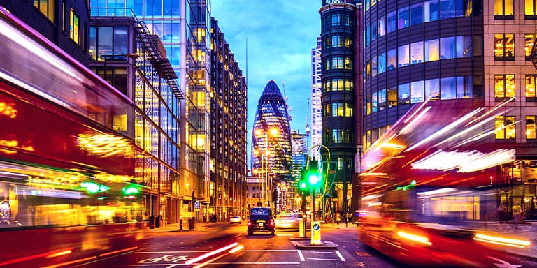Corporate finance image of london city