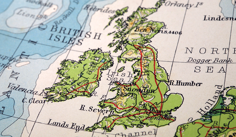 UK economic outlook | Map of British Isles | United Kingdom