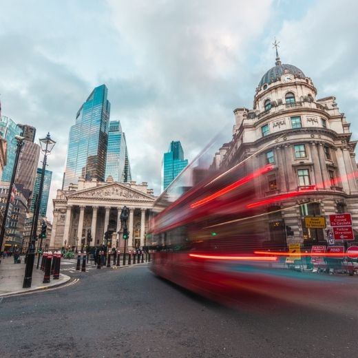 View of the city of London